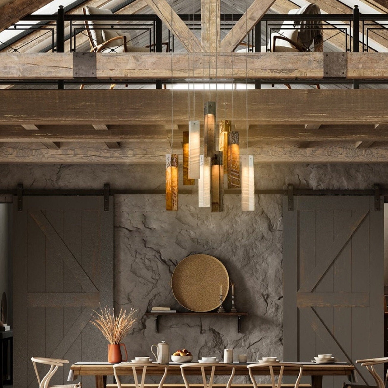 Rustic Chandelier for Home Décor. Farmhouse Lighting Chandelier. Earth ...