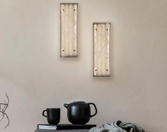Stain Glass Panel I Stain Glass Lamp I Wall Sconce Light I 4 Sizes