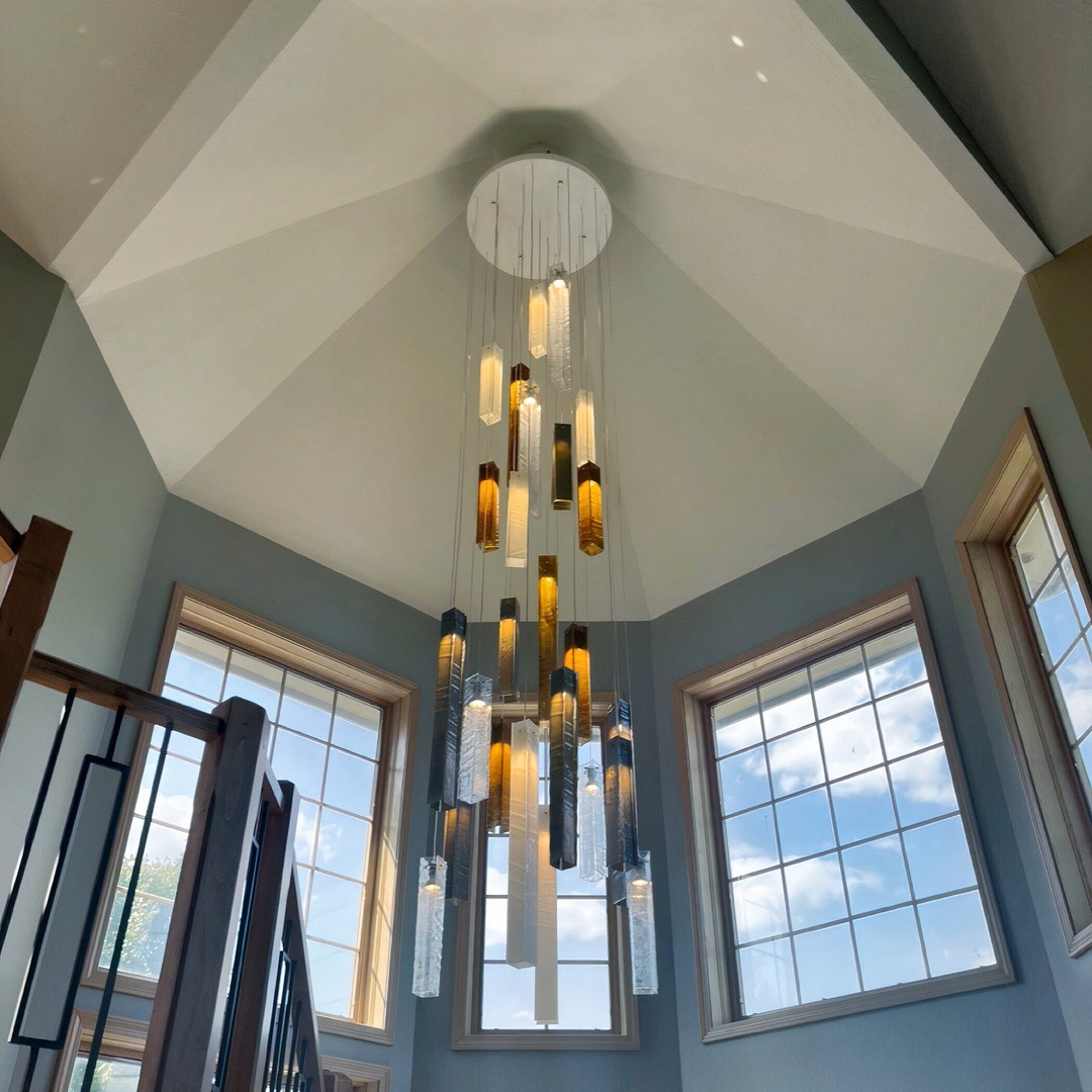 Large Modern Chandelier Lighting. Statement contemporary Room Decor ...