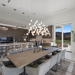 Pendant Lighting, Chandelier Lighting, Dining Room Fixture – Custom Cascade Light | Bespoke Ceiling Pendant for Modern Interiors