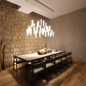 Dining Room Lighting, Art Glass Chandelier. Large Stain Glass Chandelier Lighting, Made to Order. Contact us for Consulting