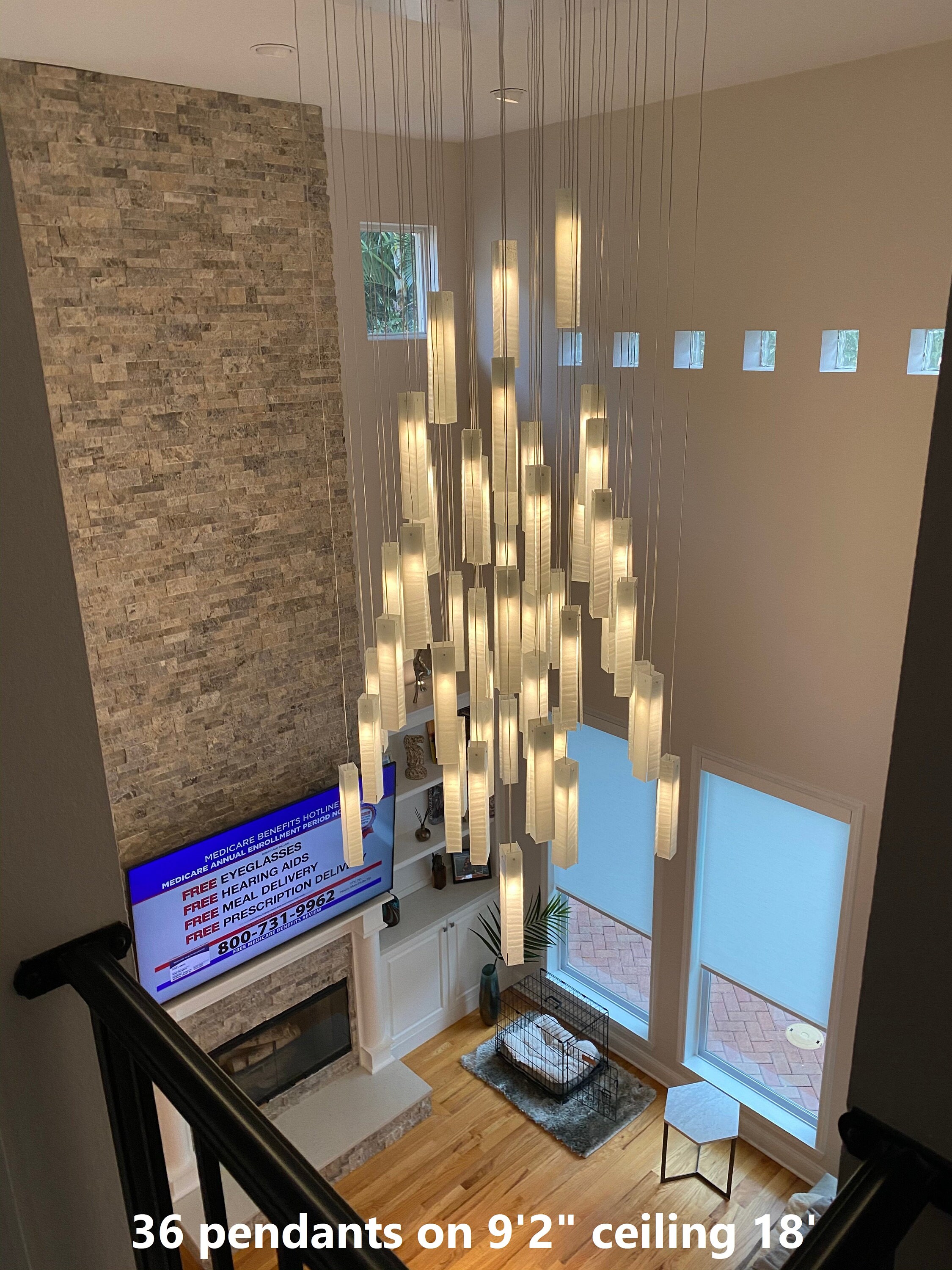 Staircase Chandelier Lighting Foyer 