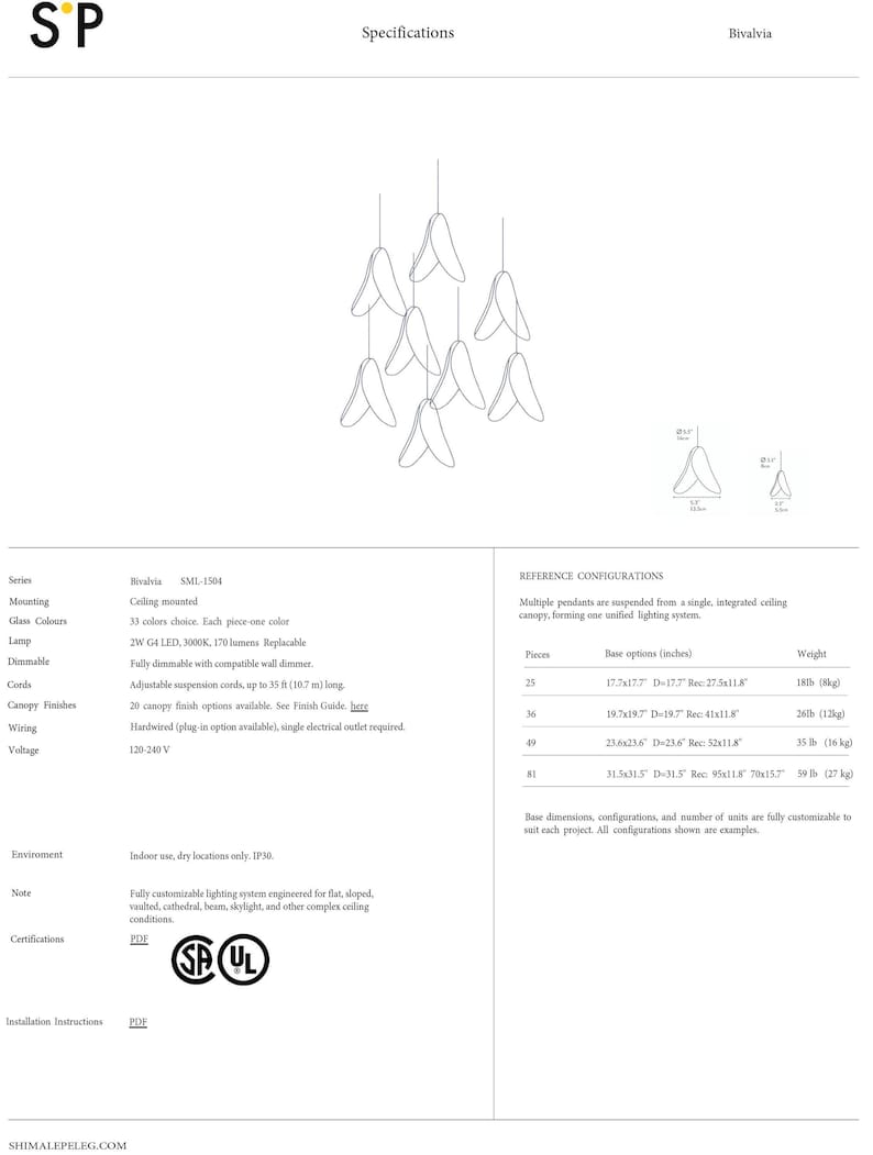 the instructions for a chandelier hanging from the ceiling