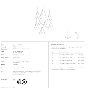 the instructions for a chandelier hanging from the ceiling
