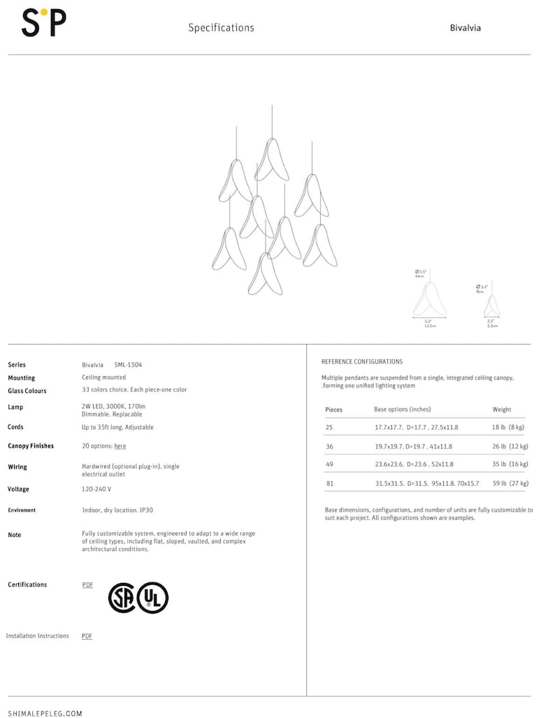 the instructions for a chandelier hanging from the ceiling