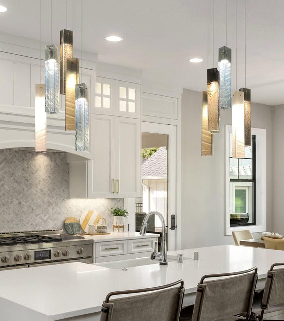 Kitchen Island Light, Modern Kitchen Lighting Hanging Lamp, Large Pendant Light for Kitchen Island Decor in Modern Farmhouse Style