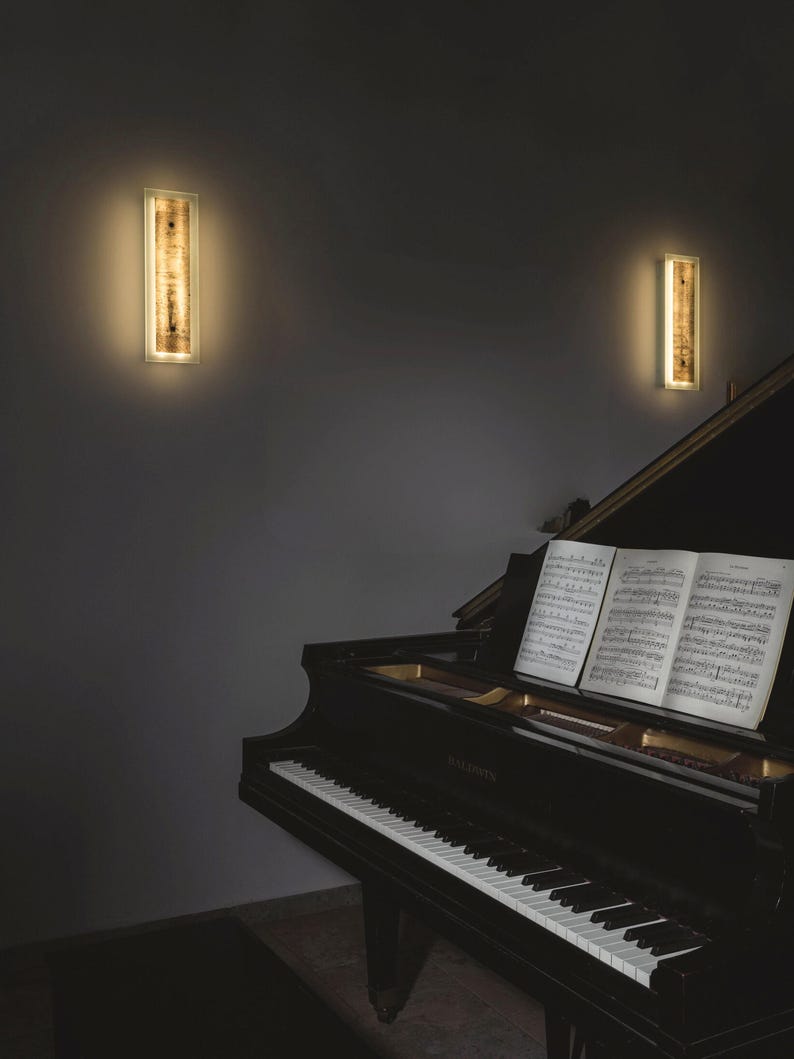 A Unique Wall Sconce and Murano Wall Light — Statement Wall Art and Glass Wall Sconce 19.68 Long
