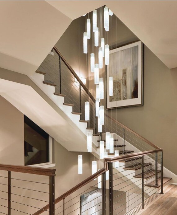 large hanging foyer lights