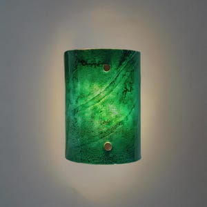 Wall Sconces Light, Stain Glass Wall Art for Living Room Decor Lighting or Bedroom Light. Unique Lighting Art Glass Sconces in 33 colors