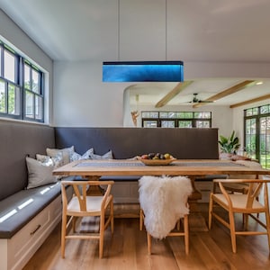 Lumière linéaire | Plafond rectangulaire pour îlot de cuisine et salle à manger 35.4x2.75x7.9H Inchs (90x7x20cm)  Led strip