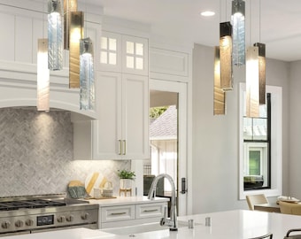 Kitchen Island Light, Modern Kitchen Lighting Hanging Lamp, Large Pendant Light for Kitchen Island Decor in Modern Farmhouse Style