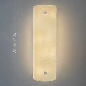 Unique Art Glass Wall Sconces Lighting. Stain Glass Panel Wall Lamp in 33 Art Glass colors to choose from. Original Stain Glass Art image 8