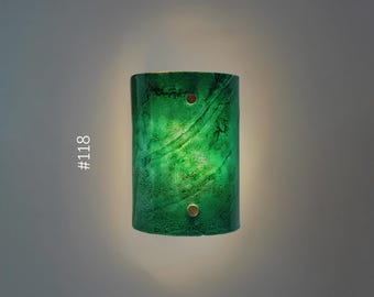 Wall Sconces Light, Stain Glass Wall Art for Living Room Decor Lighting or Bedroom Light. Unique Lighting Art Glass Sconces in 33 colors