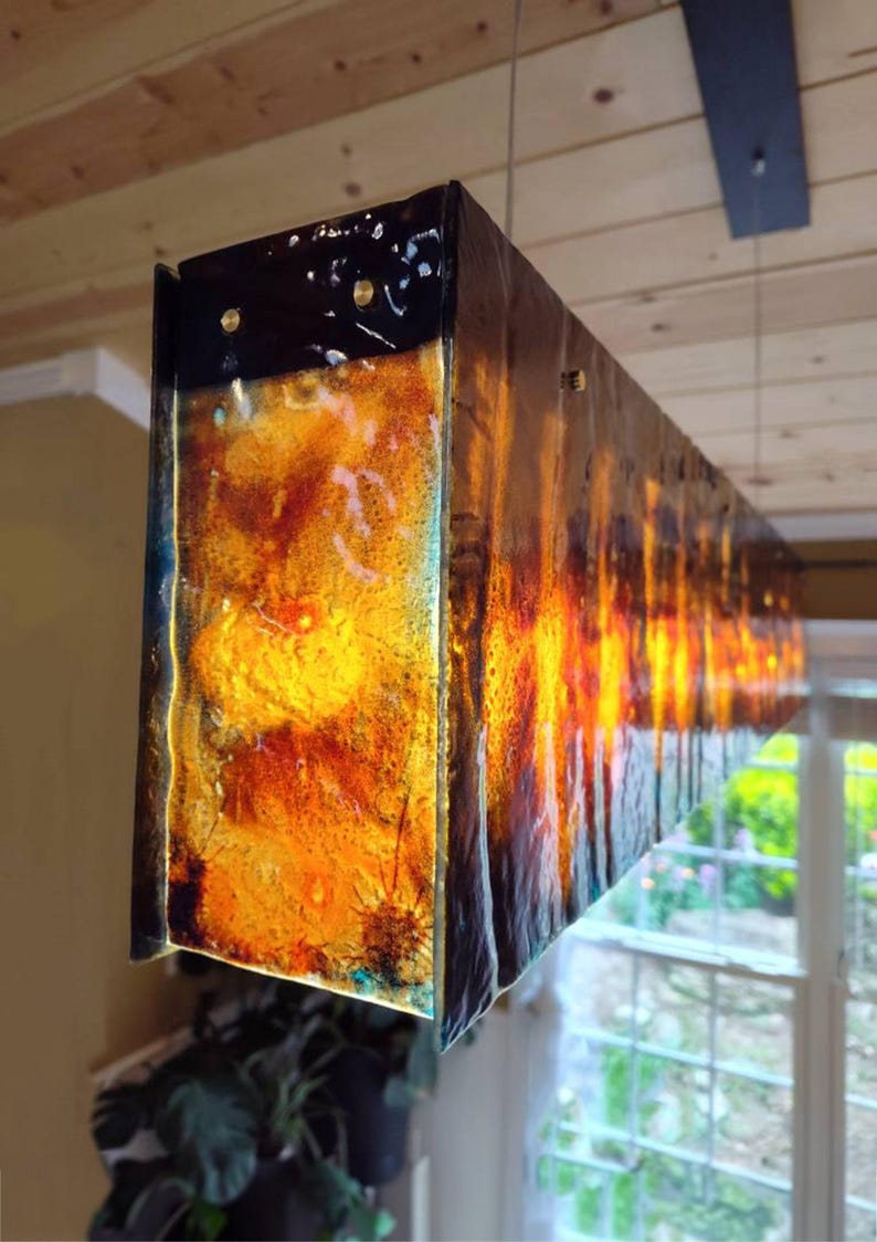 Lumière linéaire | Plafond rectangulaire pour îlot de cuisine et salle à manger image 13