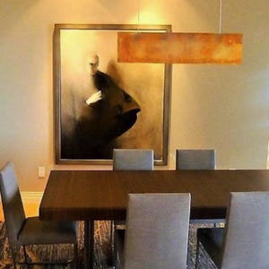 Lumière linéaire | Plafond rectangulaire pour îlot de cuisine et salle à manger image 8