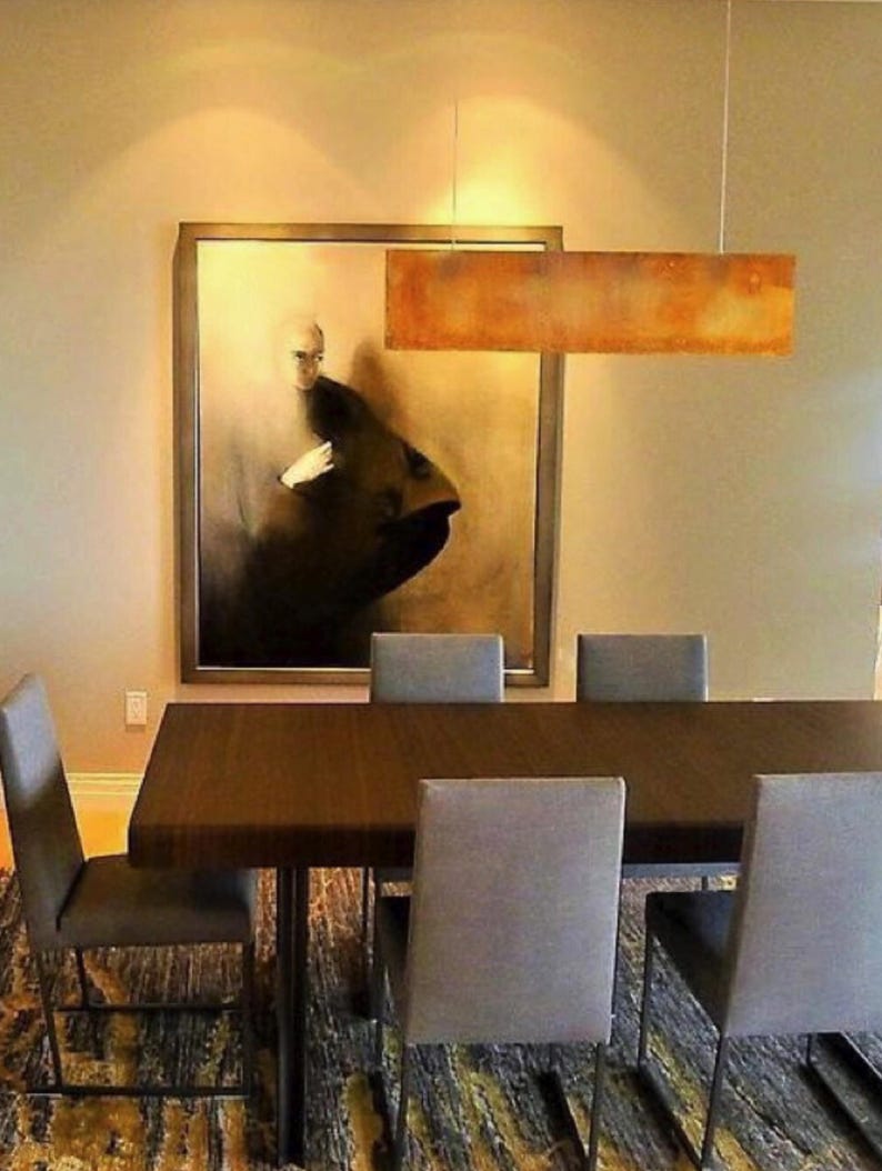 Lumière linéaire | Plafond rectangulaire pour îlot de cuisine et salle à manger image 8
