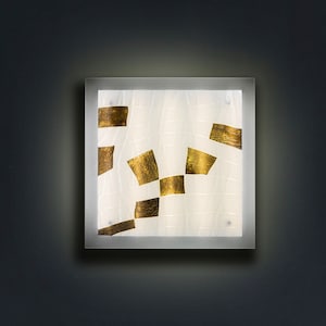 Beleuchtete Glasmalerei-Wandleuchte - Statement Art-Leuchte