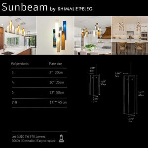 Lighting for Designers, Ambiance Kitchen Lighting, Kitchen Decor Lighting Ideas, Professional lighting, Custom Lighting, Kitchen Island Lamp image 9