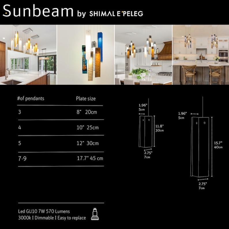 Lighting for Designers, Ambiance Kitchen Lighting, Kitchen Decor Lighting Ideas, Professional lighting, Custom Lighting, Kitchen Island Lamp image 9
