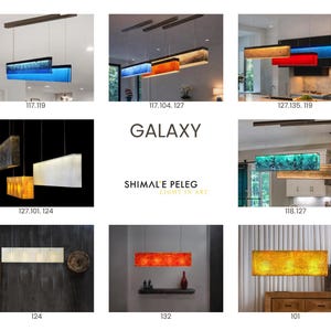 Lumière linéaire | Plafond rectangulaire pour îlot de cuisine et salle à manger image 18