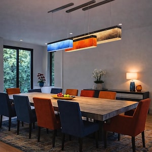 Linear Light | Rectangular Ceiling for Kitchen Island & Dining Room