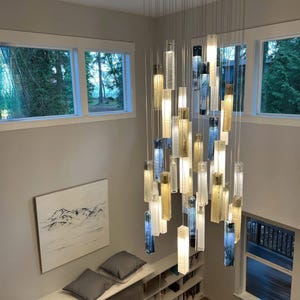 High Ceiling Light I Custom Room Lighting I Great Room Lighting I Lantern Ceiling Light  I Extra Large Chandelier