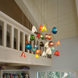 Colorful Chandelier Lighting, Modern Art Glass Chandelier, Blown Glass Lighting for Dining table Light. Art Glass Lighting for Home Decor