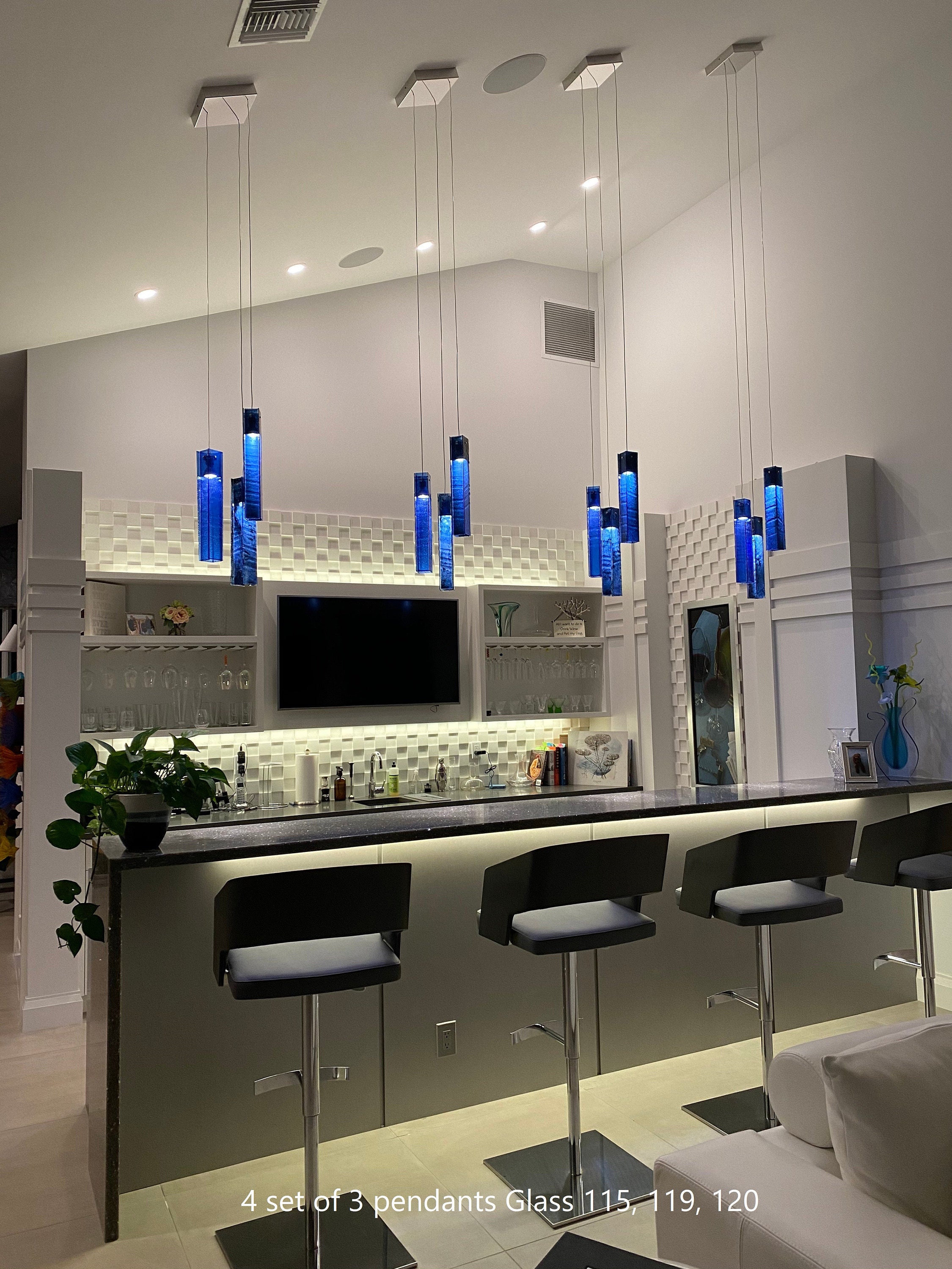 Bar Chandelier Lighting LED Pendant Light Kitchen Lamp Living Room Ceiling  Light