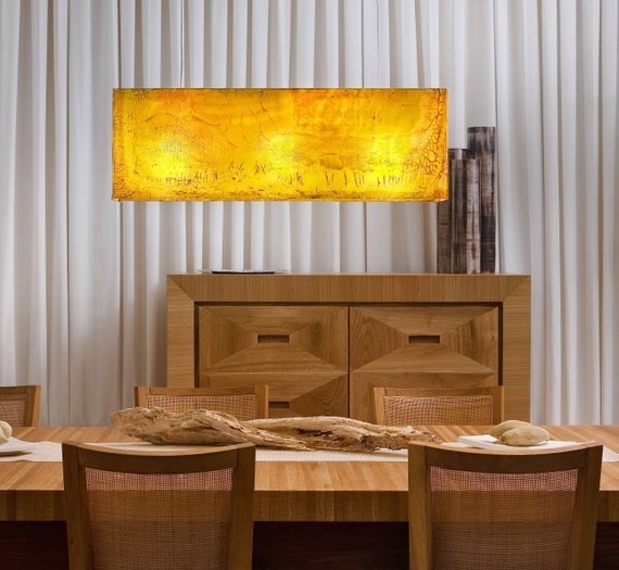 Kitchen Island Lighting Pendant Large Glass Pendant Light In Etsy