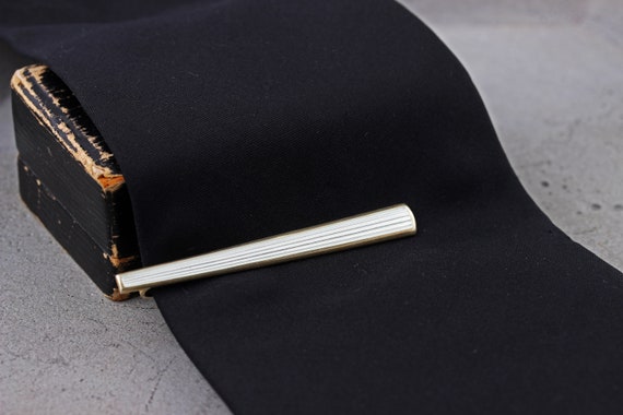 White Tie Clip AP. Gold Plated Silver 830. Scandinavian - Etsy