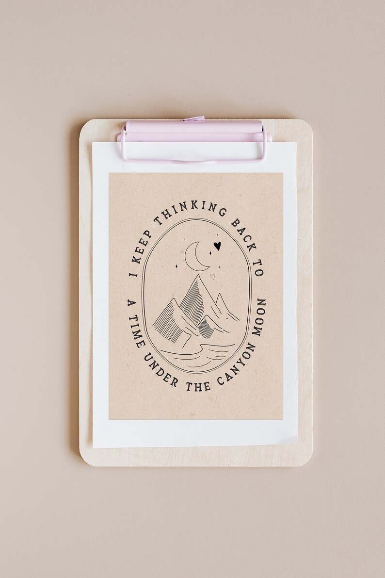 Harry Styles Quote Canyon Moon Lyrics Canyon Moon Song Etsy
