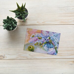 Greeting card, Lilac Flower