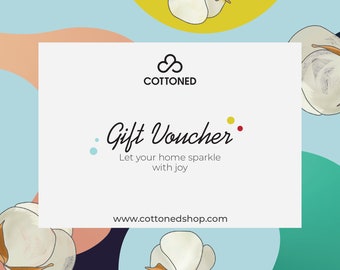 Gift Card / Gift Voucher for Cottoned Shop