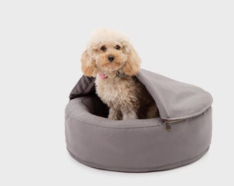 Custom Organic Cotton Cave Pet Bed | Sizes Available or Custom Size on Request