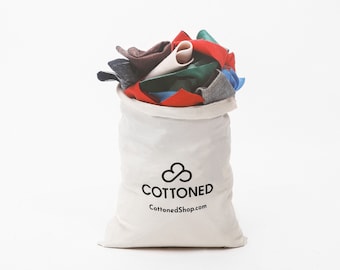 Retales de tela / Bolsa sin clasificar / Perfecta para proyectos de bricolaje