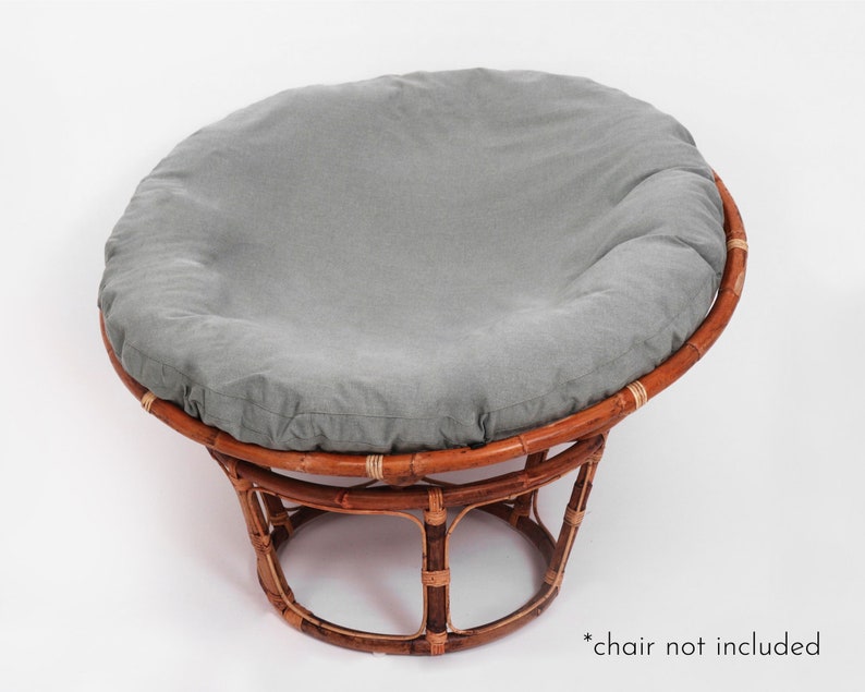 Custom Organic Cotton Papasan Chair Cushion With Washable Etsy