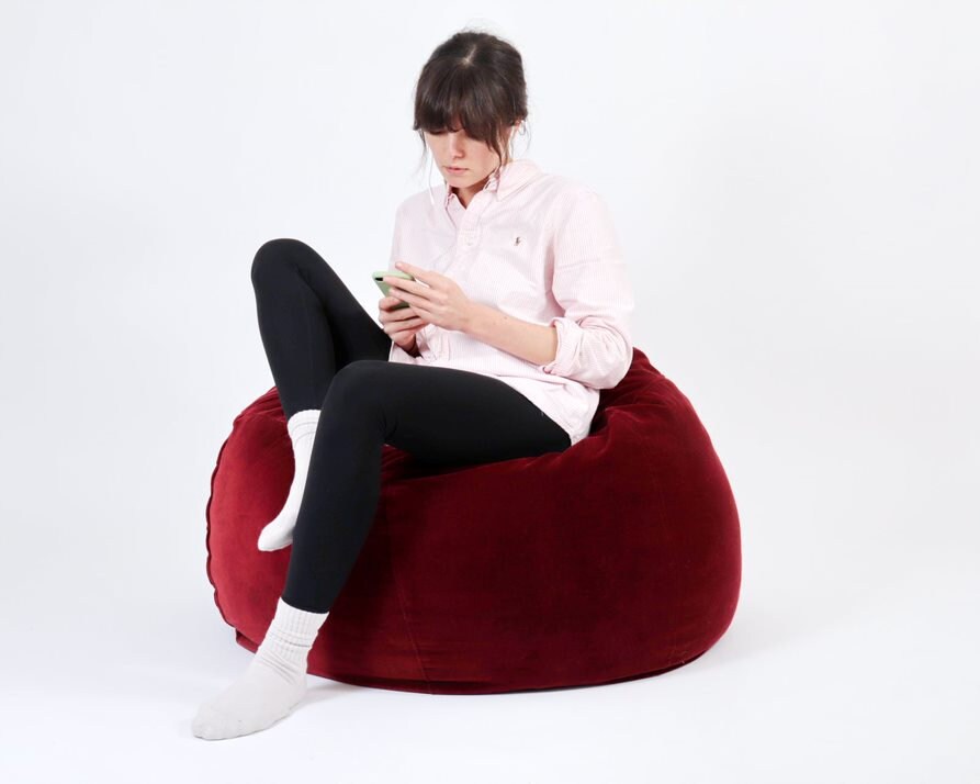 Custom Organic Cotton Bean Bag With Removable Cover Any Etsy