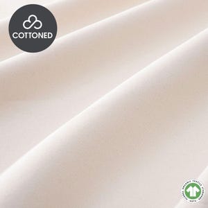 Organic Unbleached Heavyweight 100% Cotton Fabric / GOTS certified / 90" (230 cm) wide / By the yard