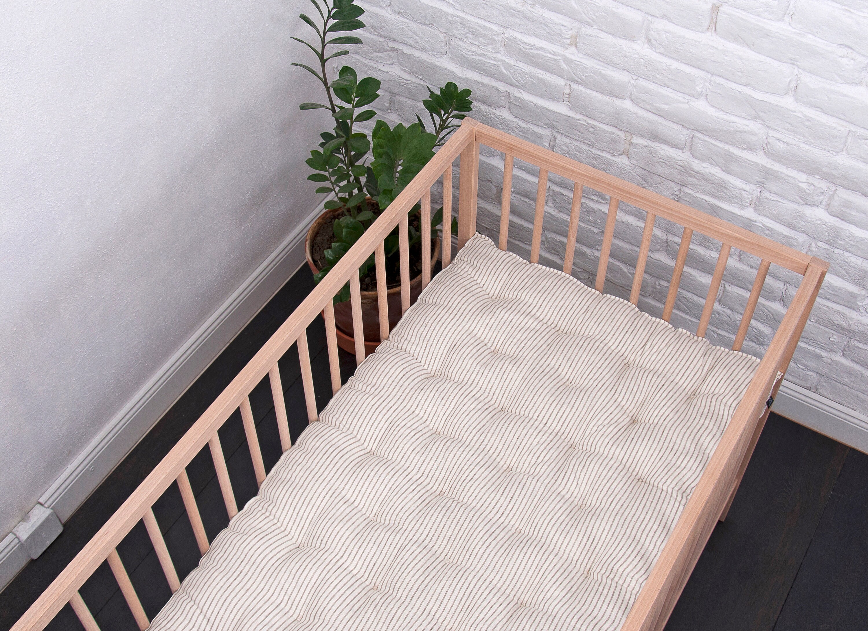 4 Cotton Filled Crib Mattress Gots Certified Cotton Etsy