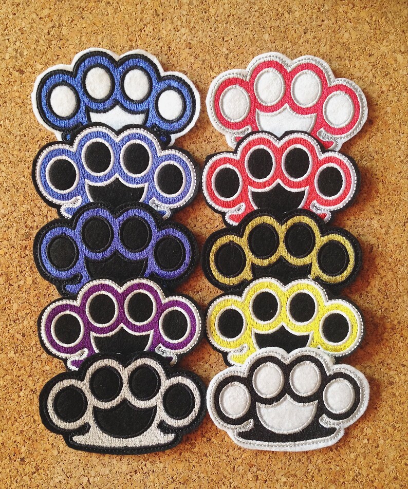 Brass Knuckle Patch 95.5 cm various colors Etsy