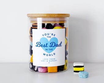 Personalised Father's Day Jar – Keepsake Gift for Dad