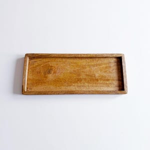 Mango Wood Rectangle Tray – Kitchen & Bathroom Organiser
