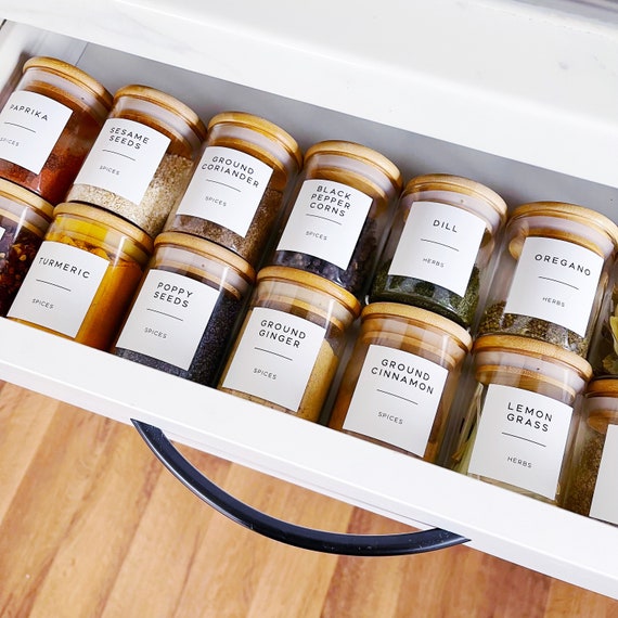 How to Organize Your Spice Jars With Labels! - South House Designs