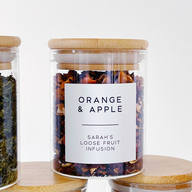 Personalised Loose Leaf Tea Storage Jar 200ml Airtight Etsy UK