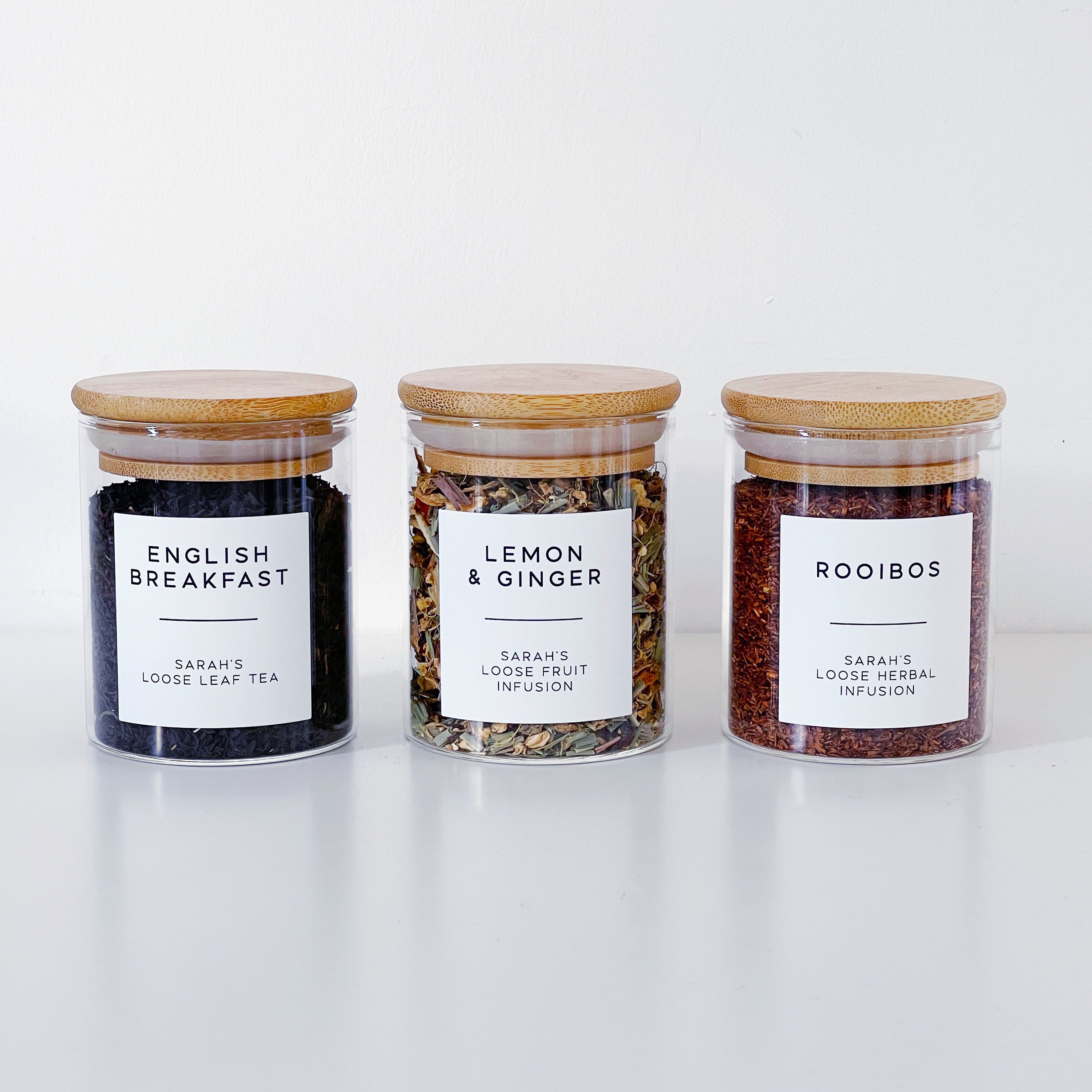 Personalised Loose Leaf Tea Storage Jar 200ml Airtight Etsy UK