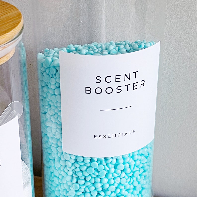 Glass Kitchen Storage Jar With White Waterproof Minimalist Etsy UK