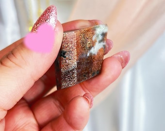 maroon burgundy red sunstone freeform (ff21)