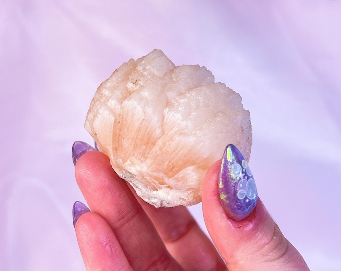 zeolite - raw stilbite - natural crystal formation (5)