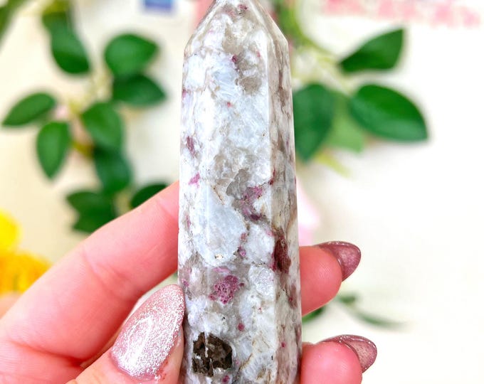 plum pink tourmaline tower