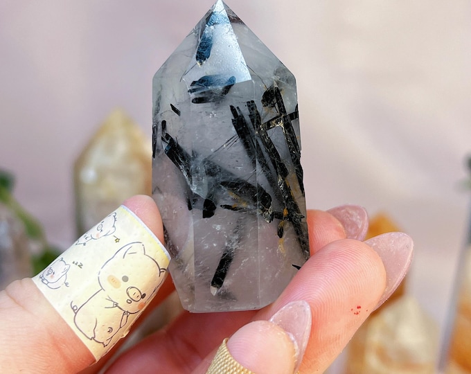 tourmalinated quartz tower